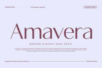 Amavera Font: Modern Elegance for Creative Projects