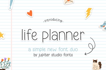 Perfect Font Pair: the Life Planner Duo Bundle