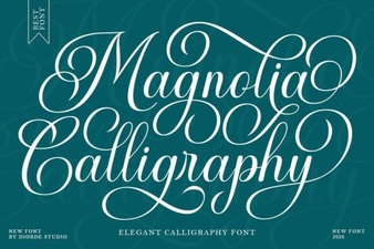 Magnolia Calligraphy Font for Elegant Designs